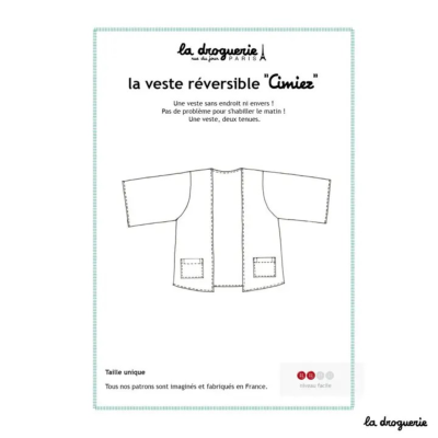Patron de couture Veste Réversible Cimiez