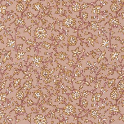 Tissu Coton Oekotex JHANSI ROSE / CAMEL