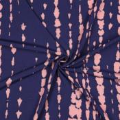 Viscose RADIANCE façon batik bleu