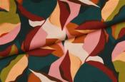 Viscose ALAVILLE Feuilles multicolores