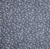 Tissu Flanelle de coton fleurs bleu