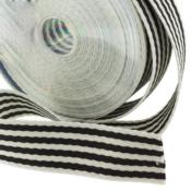 Sangle pour sac 38mm noir/blanc