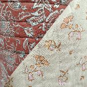 Tissu coton matelass Indien Mehar Jaipur Marron