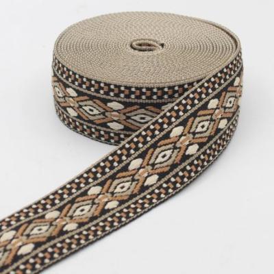 Sangle pour sac Fantaisie noir et marron