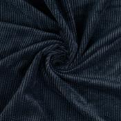 Tissu Velours ctel Babycord Bleu Marine