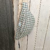 Sac Banane MAtelassée Vichy Celadon