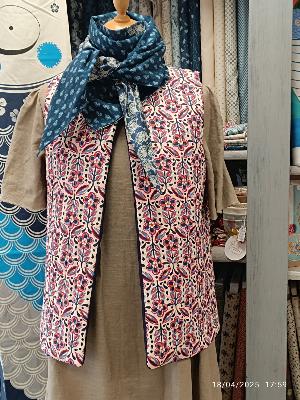 Gilet de Berger Matelassé Bleu