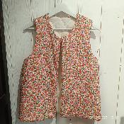 Gilet de Berger Matelassé Fleurettes