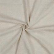 Tissu Lin et Viscose brodée fleurs