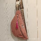 Sac Banane Matelassée Velours rose LOVE